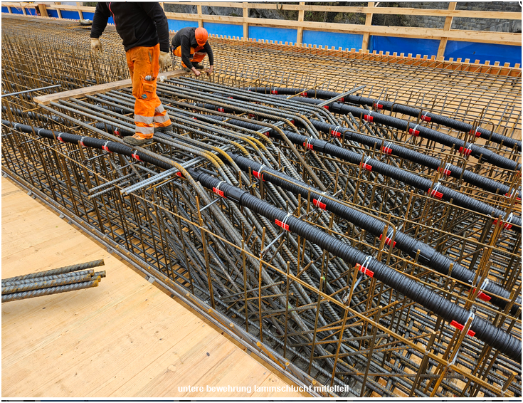 tammschlucht, bewehrung